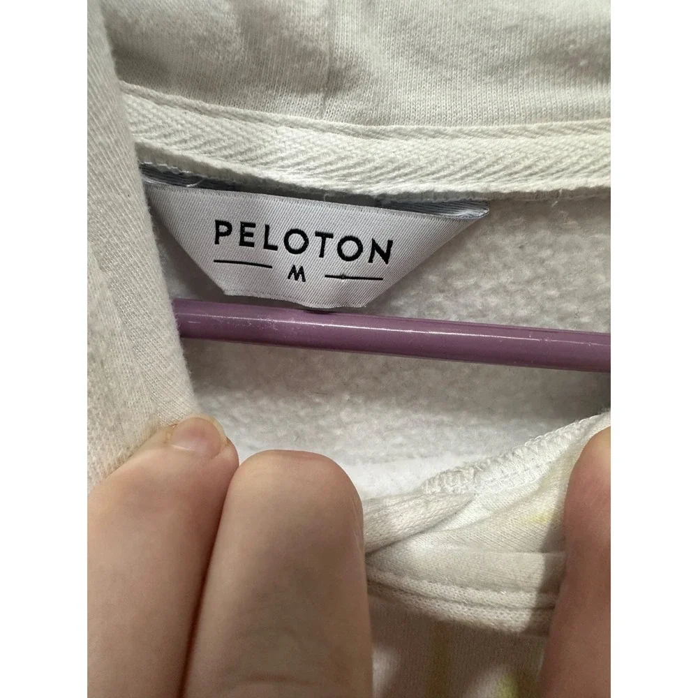 peloton‎ white tie dye hoodie medium
